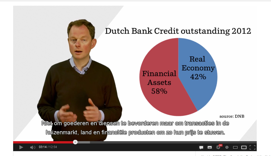 Dirk Bezemer (Universiteit Groningen) legt uit dat banken geld uit het niets creëren